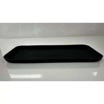 Törhetetlen szilikontálca íves fekete (21*9,4cm)