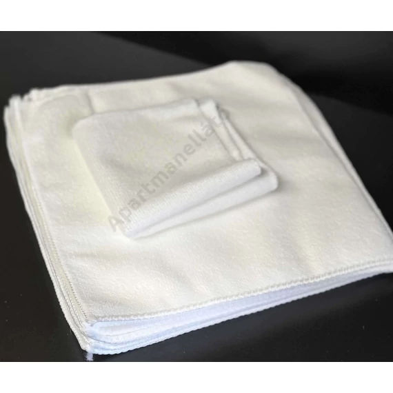 Extra puha törlőkendő – 25×25 cm, fehér (10 db-os csomag)