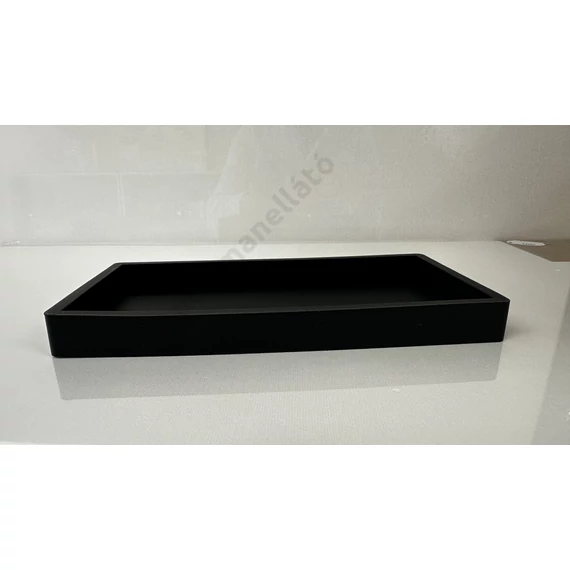 Törhetetlen szilikontálca szögletes fekete (20*10cm)